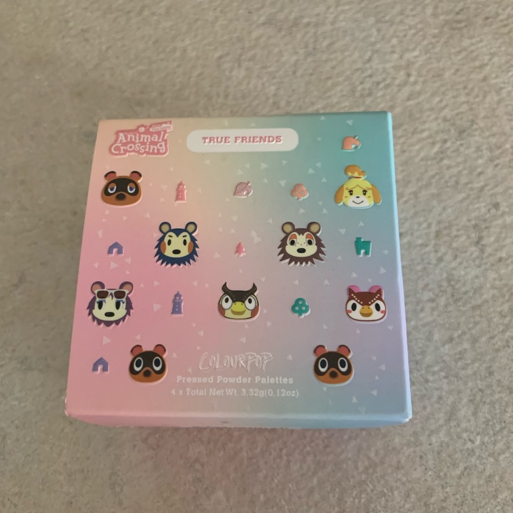 Colourpop x animal crossing true friends eyeshadow set